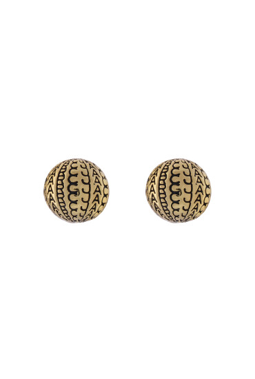 Marc Jacobs Обици The Monogram Stud 2S4JER001J53 Златист - Mera.bg