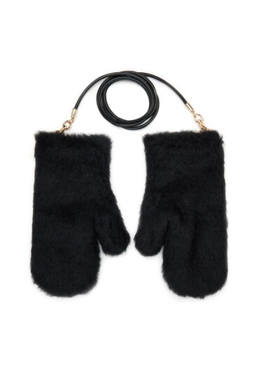 Max Mara Дамски ръкавици Obrato 23456606336 Black 008 - Mera.bg