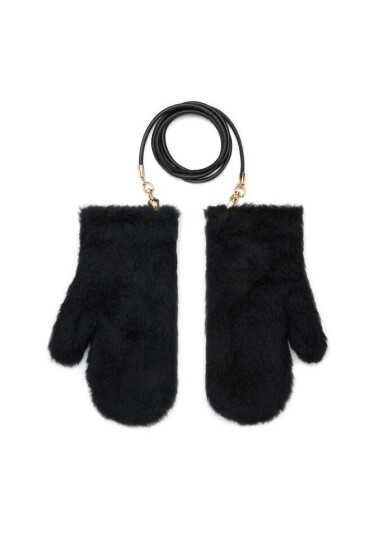 Max Mara Дамски ръкавици Obrato 23456606336 Black 008 - Mera.bg