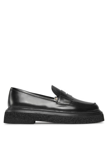 Max Mara лоуфъри с дебела подметка Crepeloafer 23452619336 Черен - Mera.bg