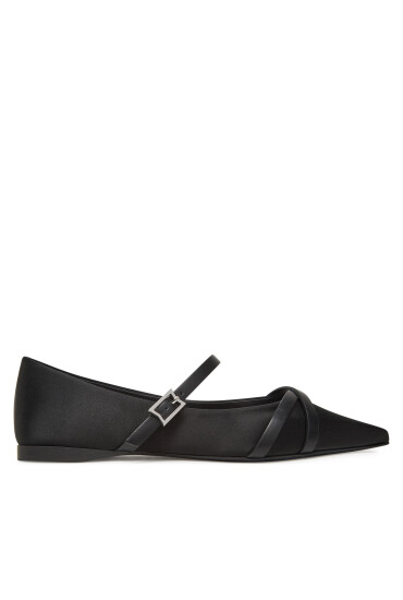 Max Mara Обувки Satinflat 2514521272600 Черен - Mera.bg