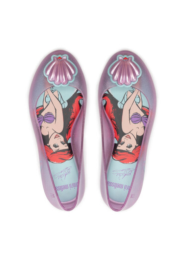 Melissa Балеринки Mini Sweet Love + Disn 33448 Pink Glitter 52528 - Mera.bg