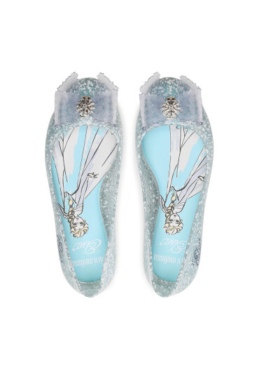 Melissa Балеринки Mini Sweet Love + Disn 33448 Glitter Blue/Blue 54123 - Mera.bg