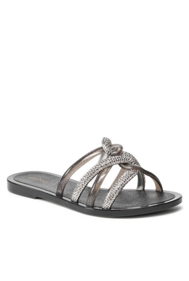 Melissa Чехли Shiny Ad 33429 Black/Silver 50545 - Mera.bg