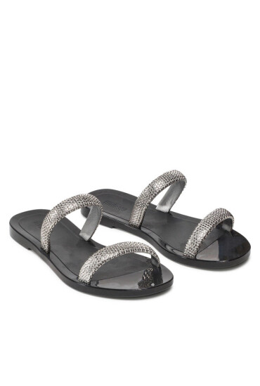 Melissa Чехли Glitz Ad 33428 Black/Silver 50545 - Mera.bg