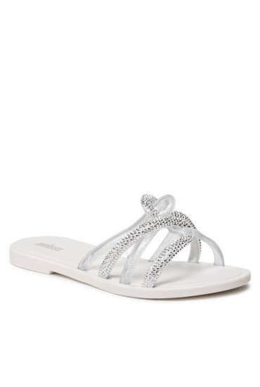 Melissa Чехли Shiny Ad 33429 White/Silver 50554 - Mera.bg