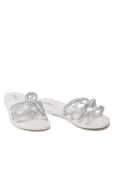 Melissa Чехли Shiny Ad 33429 White/Silver 50554 - Mera.bg
