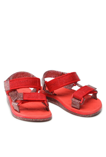 Melissa Сандали Mini Papete + Rider I 33381 Red/Clear Glitter Pink 54034 - Mera.bg