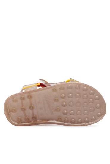 Melissa Сандали Mini Papete Rider I 33381 Beige/Beige/Rainbow 54036 - Mera.bg