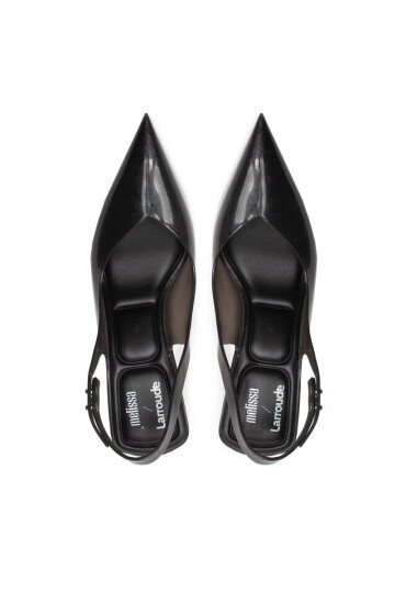 Melissa Сандали Slingback Heel + Larroude 33606 Черен - Mera.bg