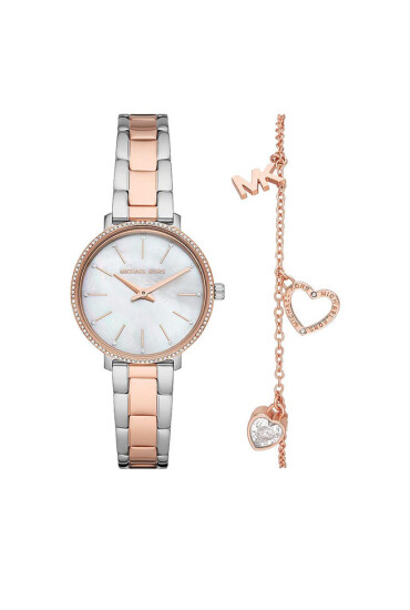 Michael Kors Часовник Pyper MK1066SET Silver/Rose Gold - Mera.bg
