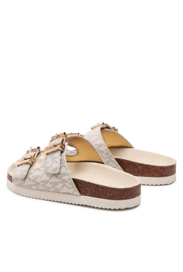 MICHAEL KORS KIDS Чехли Lorek Monogram MK100420 Vanilla - Mera.bg