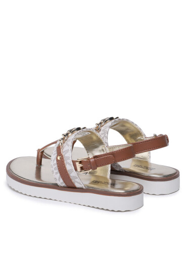 MICHAEL KORS KIDS Сандали Brandy Roxanne MK100680C Vanilla/Luggage - Mera.bg