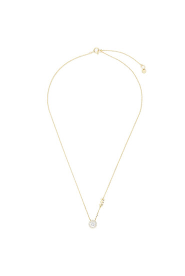 Michael Kors Колие Pave Halo Necklace MKC1208AN710 Златист - Mera.bg