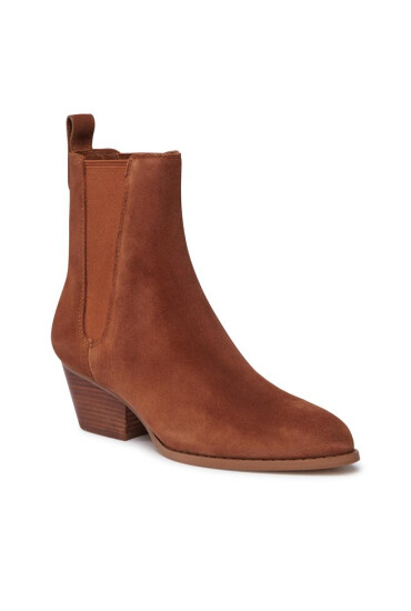 MICHAEL Michael Kors Боти тип челси Kinlee Bootie 40F3KNME5S Кафяв - Mera.bg