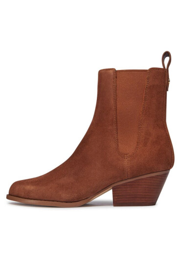 MICHAEL Michael Kors Боти тип челси Kinlee Bootie 40F3KNME5S Кафяв - Mera.bg