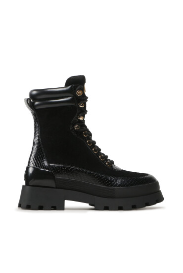 MICHAEL Michael Kors Боти Rowan Lace Up Bootie 40F3RWFE8S Черен - Mera.bg