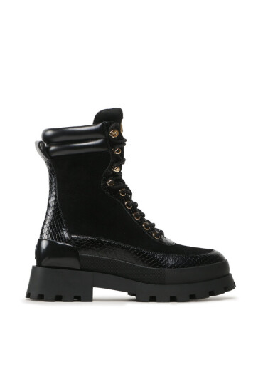 MICHAEL Michael Kors Боти Rowan Lace Up Bootie 40F3RWFE8S Черен - Mera.bg