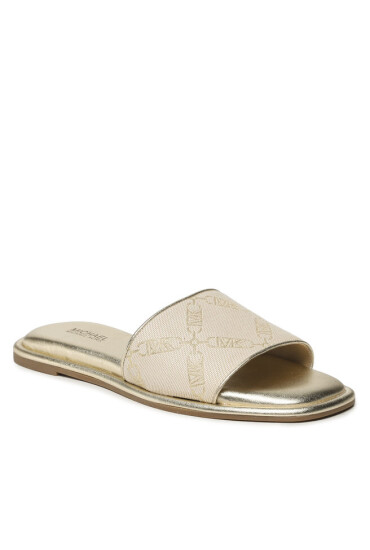 MICHAEL Michael Kors Чехли Hayworth Slide 40S3HAFS2Y Nat/Pale Gold - Mera.bg