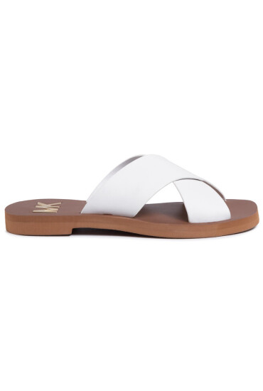 MICHAEL Michael Kors Чехли Glenda Sandal 40S0GLFP1L Optic White - Mera.bg