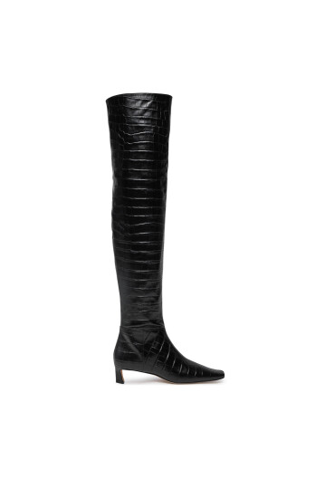 MICHAEL Michael Kors Чизми Cosmo Crocodile Embossed Leather Boot 40F4CSMB5E Черен - Mera.bg