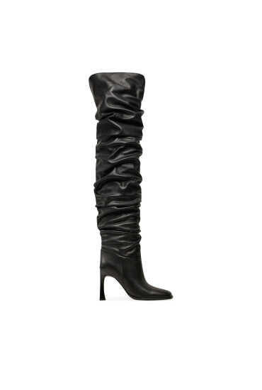 MICHAEL Michael Kors Чизми Kelsea Leather Slouchy Boot 40F4KLHB5L Черен - Mera.bg