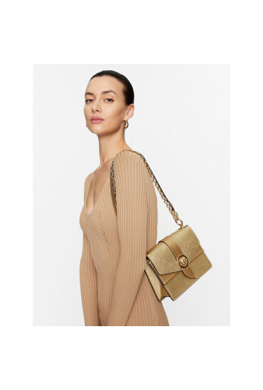MICHAEL Michael Kors Дамска чанта Greenwich 32F3GGRC5M Pale Gold - Mera.bg