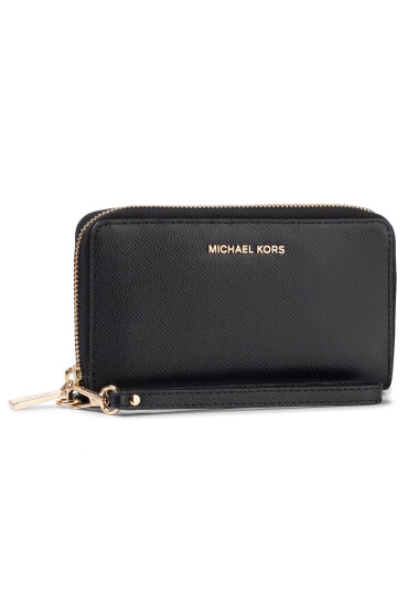 MICHAEL Michael Kors Голям дамски портфейл Jet Set 34F9GTVE9L Black - Mera.bg