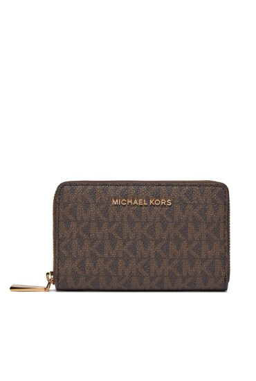 MICHAEL Michael Kors Голям дамски портфейл Jet Set 34H9GJ6D0B Brn/Acorn - Mera.bg