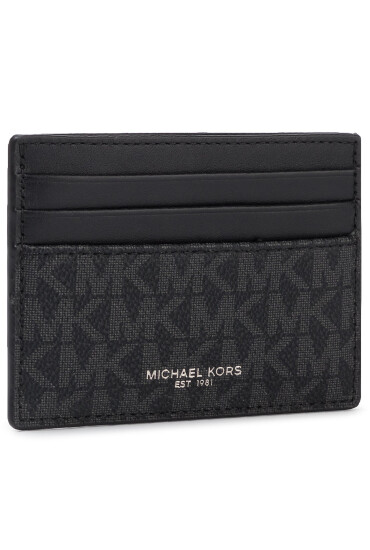 MICHAEL Michael Kors Калъф за кредитни карти Greyson 39F9LGYD2B Черен - Mera.bg