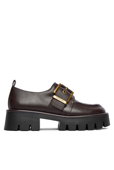 MICHAEL Michael Kors лоуфъри с дебела подметка Colby 40F4COFP1L Кафяв - Mera.bg