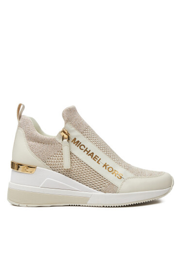 MICHAEL Michael Kors Сникърси Wills Metallic Stretch Knit Trainer 43S3WIFS4D Бежов - Mera.bg