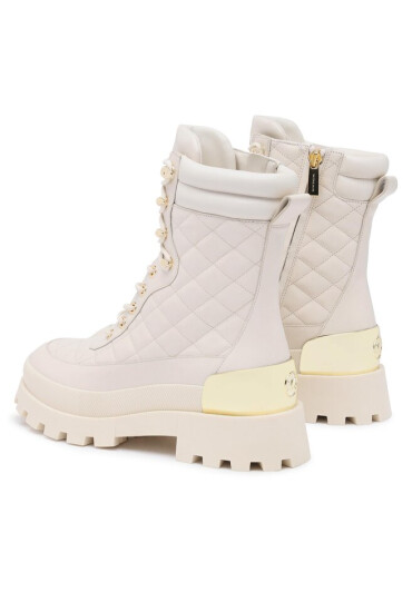 MICHAEL Michael Kors Туристически oбувки Rowan Lace Up Bootie 40F3RWFE1L Екрю - Mera.bg
