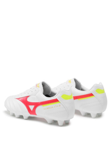Mizuno Обувки Morelia Ii Club P1GA2316 White/Fcoral2/Bolt2 64 - Mera.bg