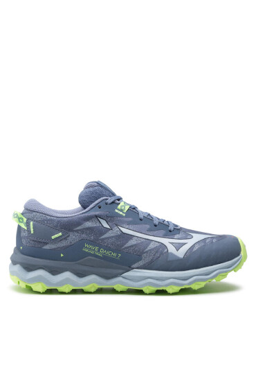 Mizuno Обувки Wave Daichi 7 J1GK227121 Vintage Indigo/Subdued Blue/Neo Lime - Mera.bg