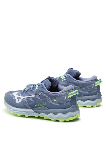 Mizuno Обувки Wave Daichi 7 J1GK227121 Vintage Indigo/Subdued Blue/Neo Lime - Mera.bg