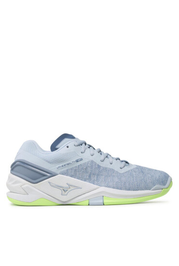 Mizuno Обувки за зала Wave Stealth Neo X1GB20002 Светлосиньо - Mera.bg