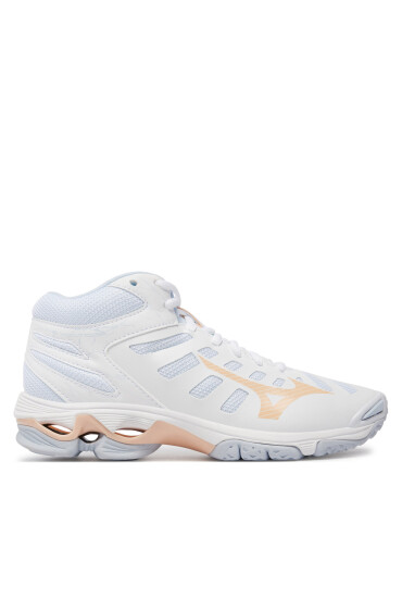 Mizuno Обувки за зала Wave Voltage Mid V1GC216535 Бял - Mera.bg