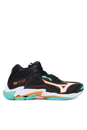 Mizuno Обувки за зала Wave Lightning Z8 Mid V1GA2405 Черен - Mera.bg