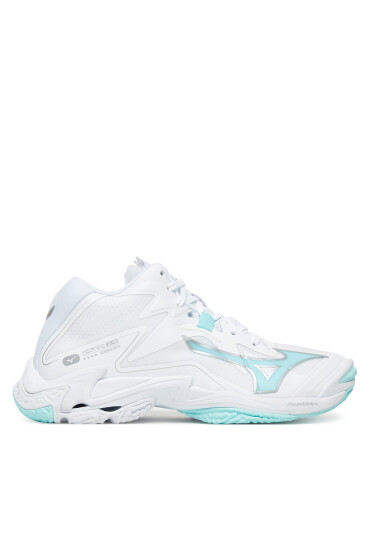 Mizuno Обувки за зала Wave Lightning Z8 Mid V1GC2405 Бял - Mera.bg