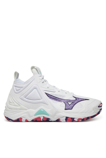 Mizuno Обувки за зала Wave Momentum 3 Mid V1GC2317 Бял - Mera.bg