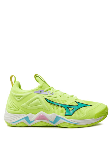 Mizuno Обувки за зала Wave Momentum 3 V1GA231286 Зелен - Mera.bg