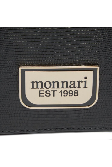 Monnari Дамска чанта BAG4200-M20 Czarno Szare Croco - Mera.bg