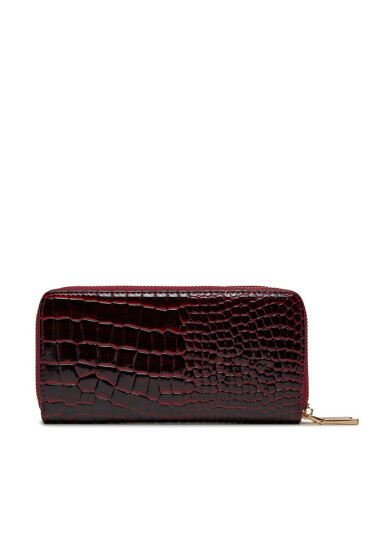 Monnari Голям дамски портфейл PUR0130-M05 Burgundy Croco - Mera.bg