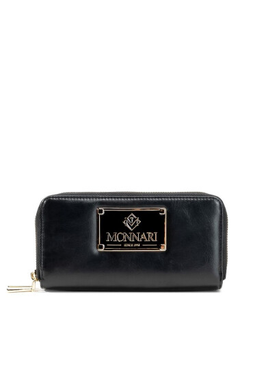 Monnari Голям дамски портфейл PUR0131-020 Matt Black - Mera.bg