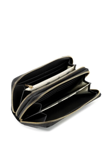 Monnari Голям дамски портфейл PUR0131-020 Matt Black - Mera.bg