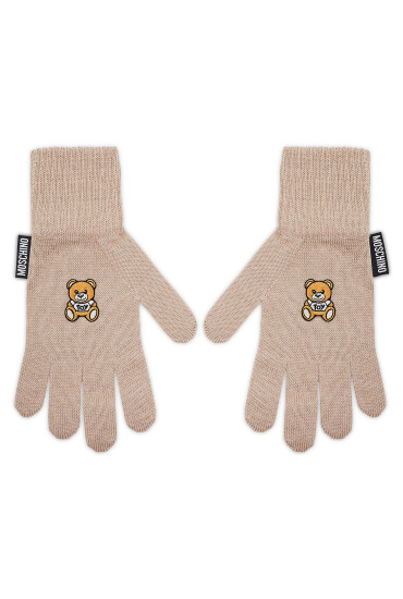 MOSCHINO Дамски ръкавици 65162 M2097 Бежов - Mera.bg