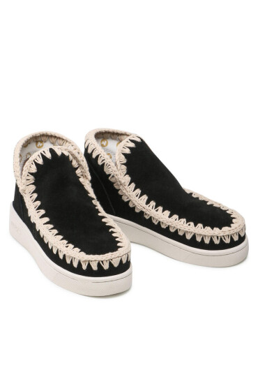 Mou Обувки Summer Eskimo Sneaker Perforated Suede SW211000O Bkwh - Mera.bg