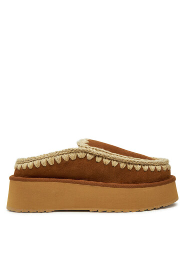 Mou Пантофи Clog Eskimo Platform FW681004A Кафяв - Mera.bg
