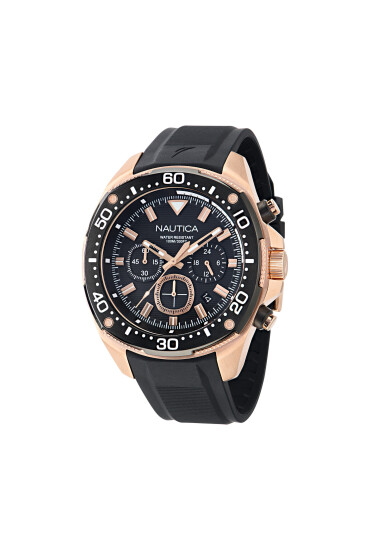 Nautica Часовник Bluesail Chronograph NAPBSF401 Черен - Mera.bg